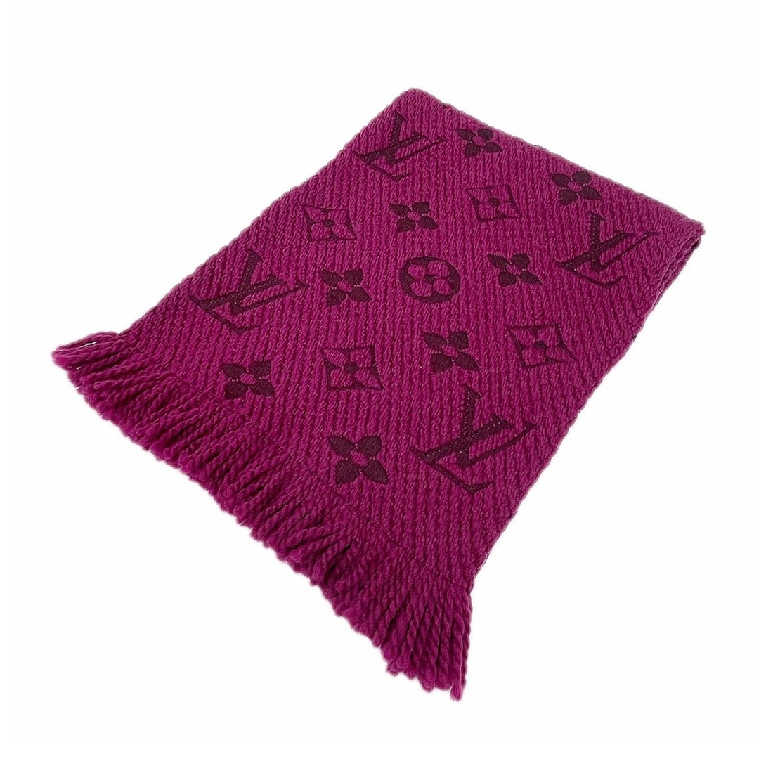 LOUIS VUITTON Echarpe Scarf, Wool and Silk, Purple, Women's: --- Catalog ---Category: SizeSize (LxW): 1.51m x 31cm / 59.44'' x 12.2''Category: DesignType: StoleColor: PurpleGender: WomenMaterial: Wool , Silk Category: GeneralBrand: Louis Vuitton--- Item List --