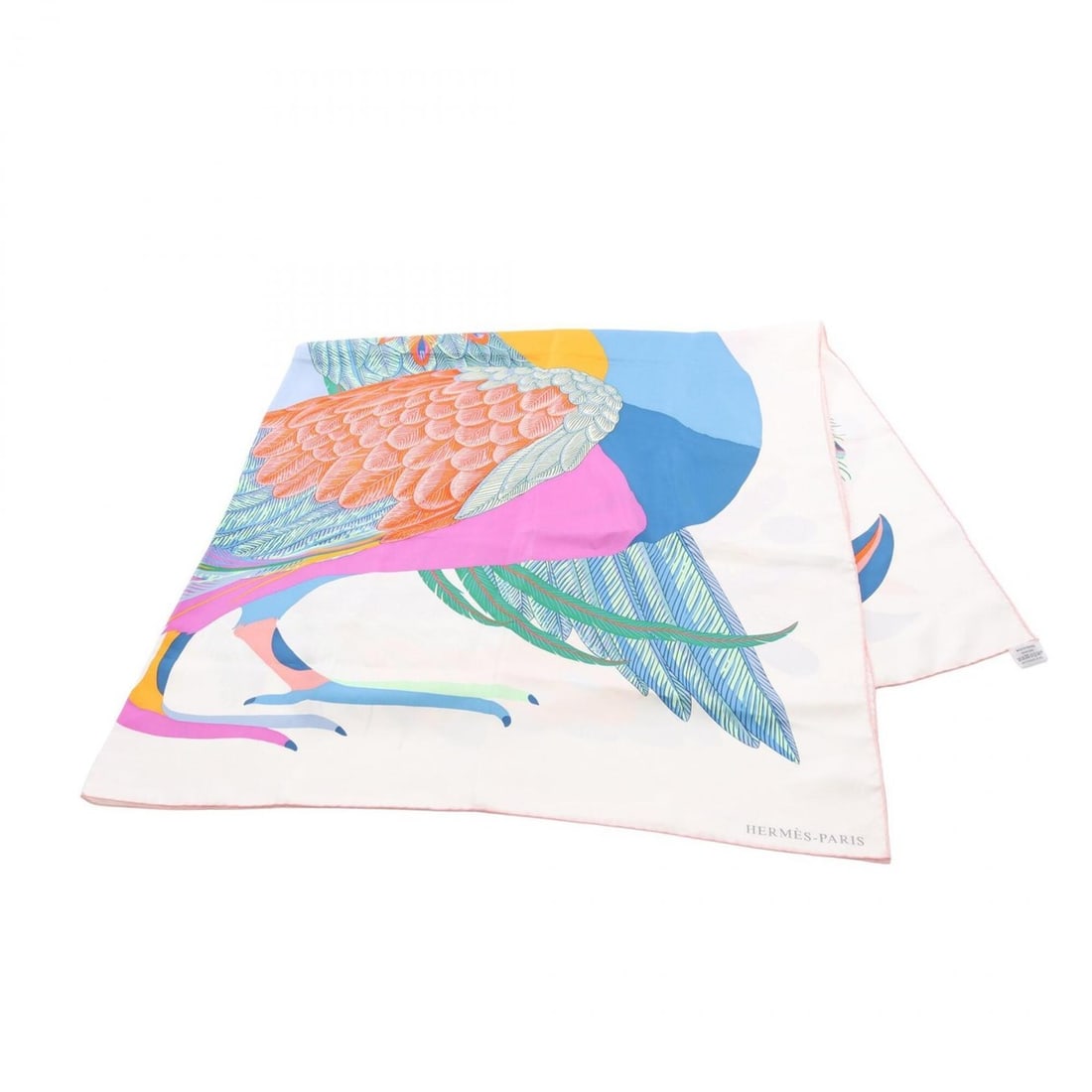 Hermes Carre Geant 140 Toucans de Paradis Scarf Muffler Silk Women's White Multicolor: --- Catalog ---Category: SizeSize (LxW): 1.36m x 1.36m / 53.54'' x 53.54''Category: DesignType: ScarfColor: Multi-color, WhiteGender: WomenMaterial: Silk Category: GeneralBrand: Hermes--- Item List --