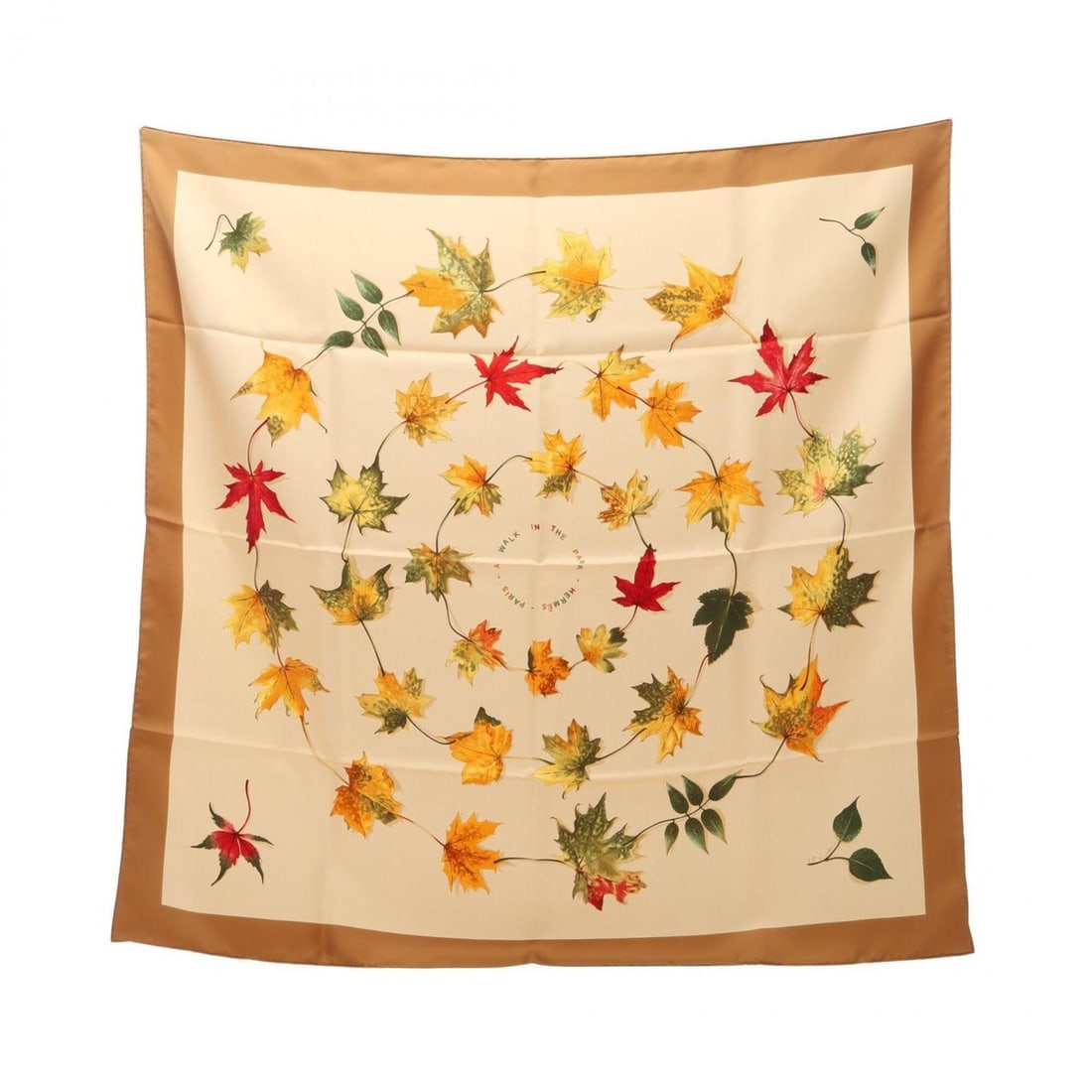 Hermes Carre 90 A WALK IN THE PARK Scarf/Muffler, Silk, Women's, Beige/Multicolor: --- Catalog ---Category: SizeSize (LxW): 89cm x 89cm / 35.03'' x 35.03''Category: DesignType: ScarfColor: Beige, Multi-colorGender: WomenMaterial: Silk Category: GeneralBrand: Hermes--- Item List ---S
