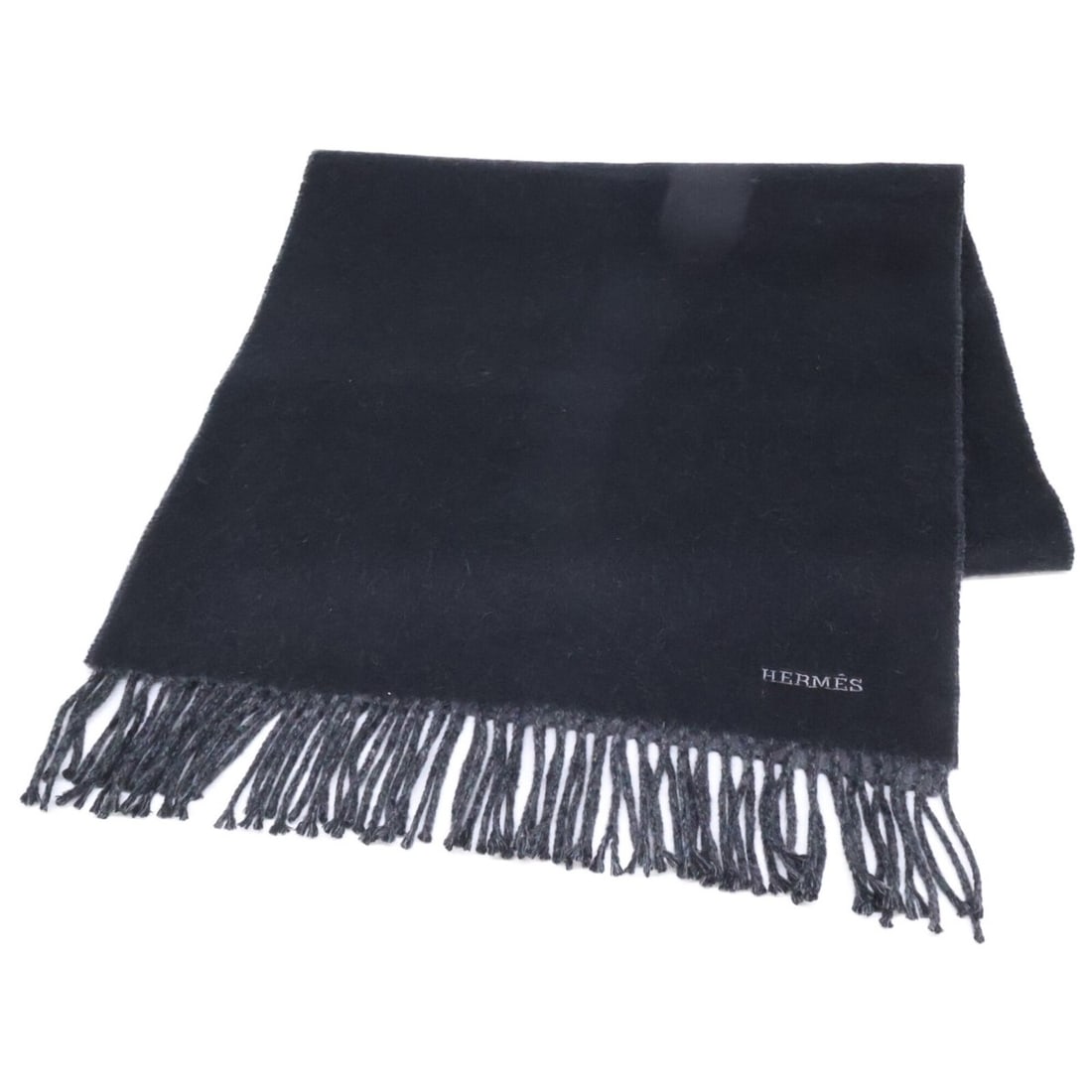HERMES Recto Verso Cashmere Stole Scarf Black Flannel Gray Men's: --- Catalog ---Category: SizeSize (LxW): 1.7m x 41cm / 66.92'' x 16.14''Category: DesignType: StoleColor: Black, GrayGender: MenMaterial: Cashmere Category: GeneralBrand: Hermes--- Item List ---Sectio