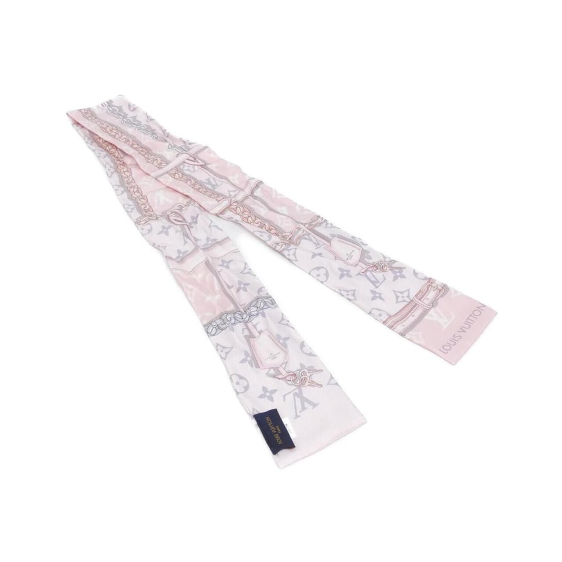 Louis Vuitton Bandeau Monogram Confidential M70637 Scarf/Muffler: --- Catalog ---Category: SizeSize (LxW): 1.2m x 8cm / 47.24'' x 3.14''Category: DesignType: ScarfColor: PinkGender: WomenMaterial: Silk Category: GeneralBrand: Louis Vuitton--- Item List ---Section: C