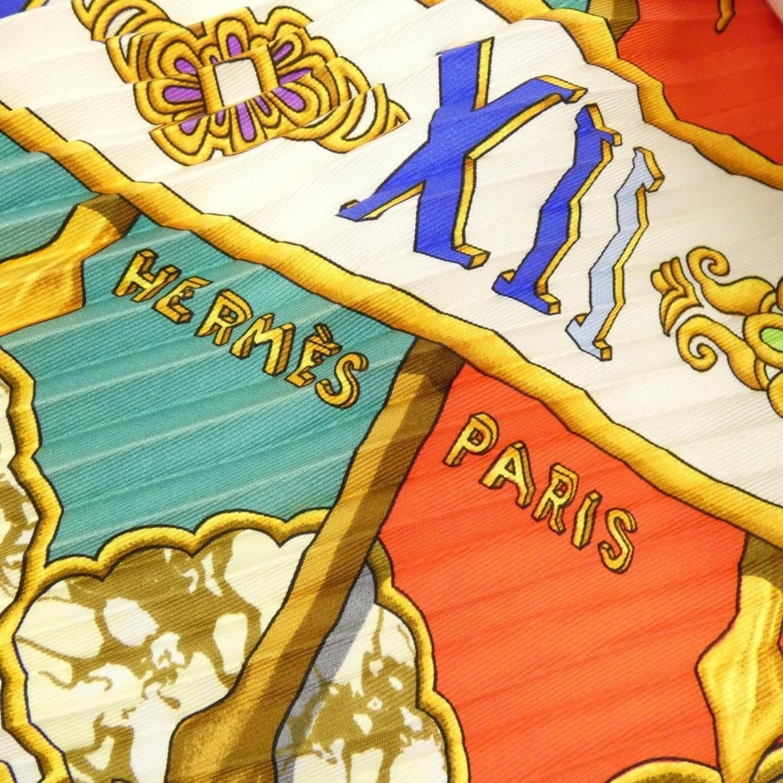 Hermes pleated scarf muffler - 4