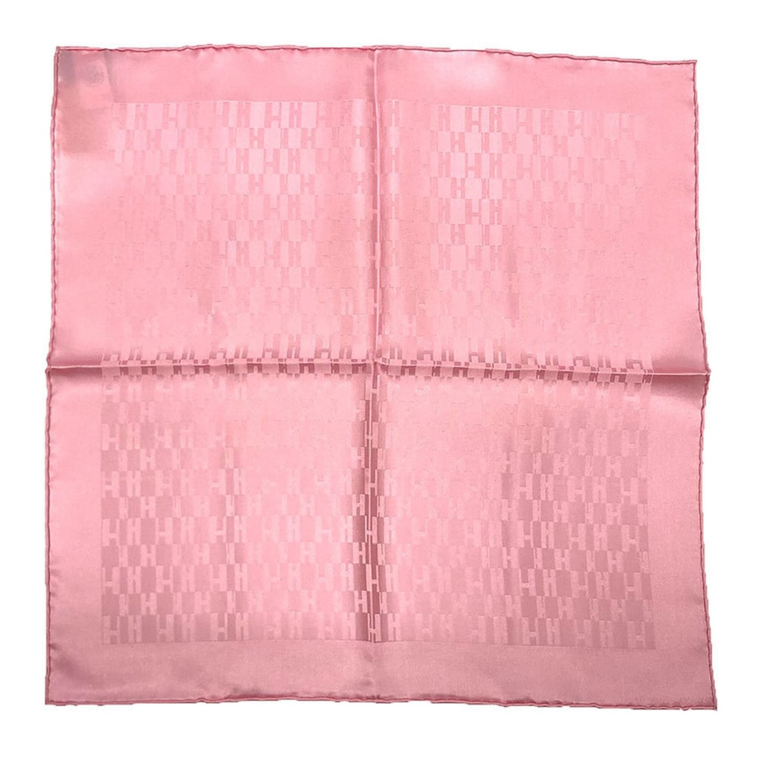 Hermes HERMES Pocket Square Scarf Muffler POCHETTE FACONNEE H GRAND ROSE Pink Silk 100% Neck Bandana: --- Catalog ---Category: SizeSize (LxW): 42cm x 42cm / 16.53'' x 16.53''Category: DesignType: ScarfColor: PinkGender: Men,WomenMaterial: Silk Category: GeneralBrand: HermesCountry of Origin: France---