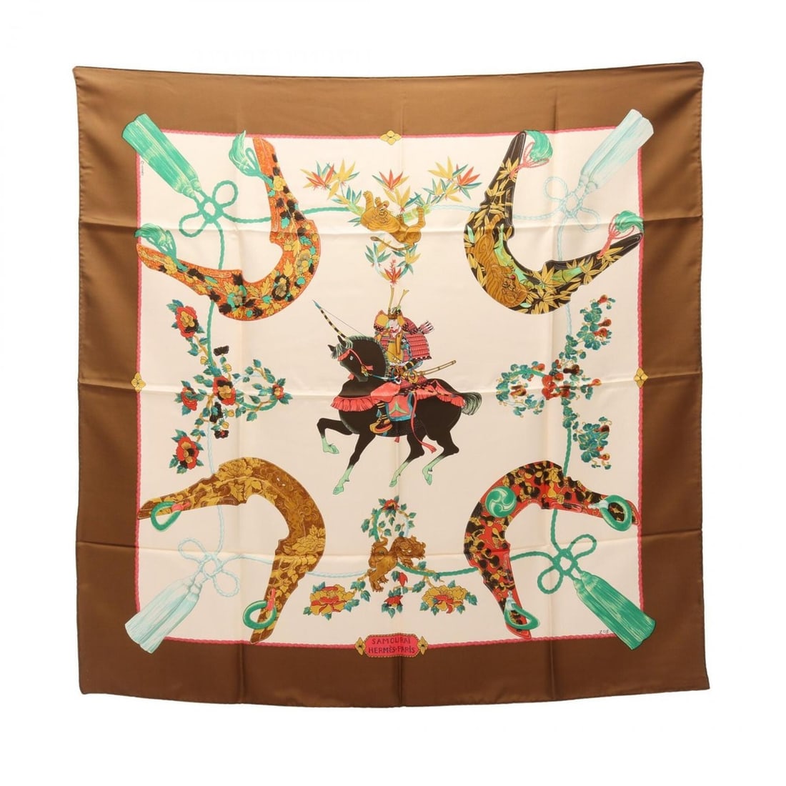 Hermes HERMES Carre 90 SAMOURAI Scarf Muffler Silk Women's Ivory/Gray Multicolor: --- Catalog ---Category: SizeSize (LxW): 89cm x 89cm / 35.03'' x 35.03''Category: DesignType: ScarfColor: Gray, Ivory, Multi-colorGender: WomenMaterial: Silk Category: GeneralBrand: Hermes--- Item Lis
