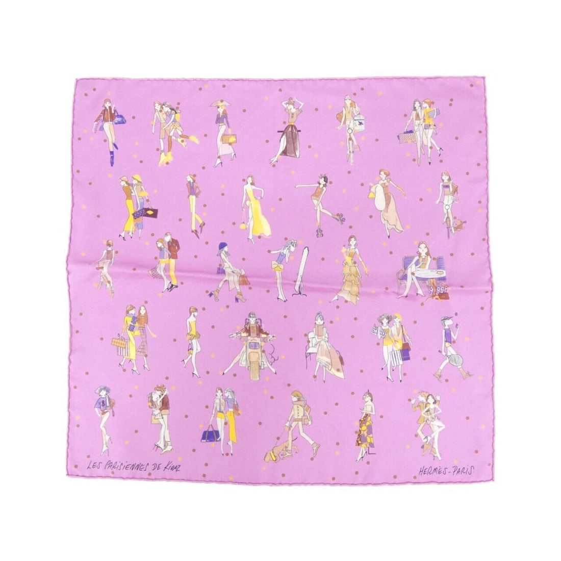 Hermes Hermès Gavroche Petit Scarf: --- Catalog ---Category: SizeSize (LxW): 45cm x 45cm / 17.71'' x 17.71''Category: DesignType: ScarfColor: PinkGender: WomenMaterial: Silk Category: GeneralBrand: Hermes--- Item List ---Section: