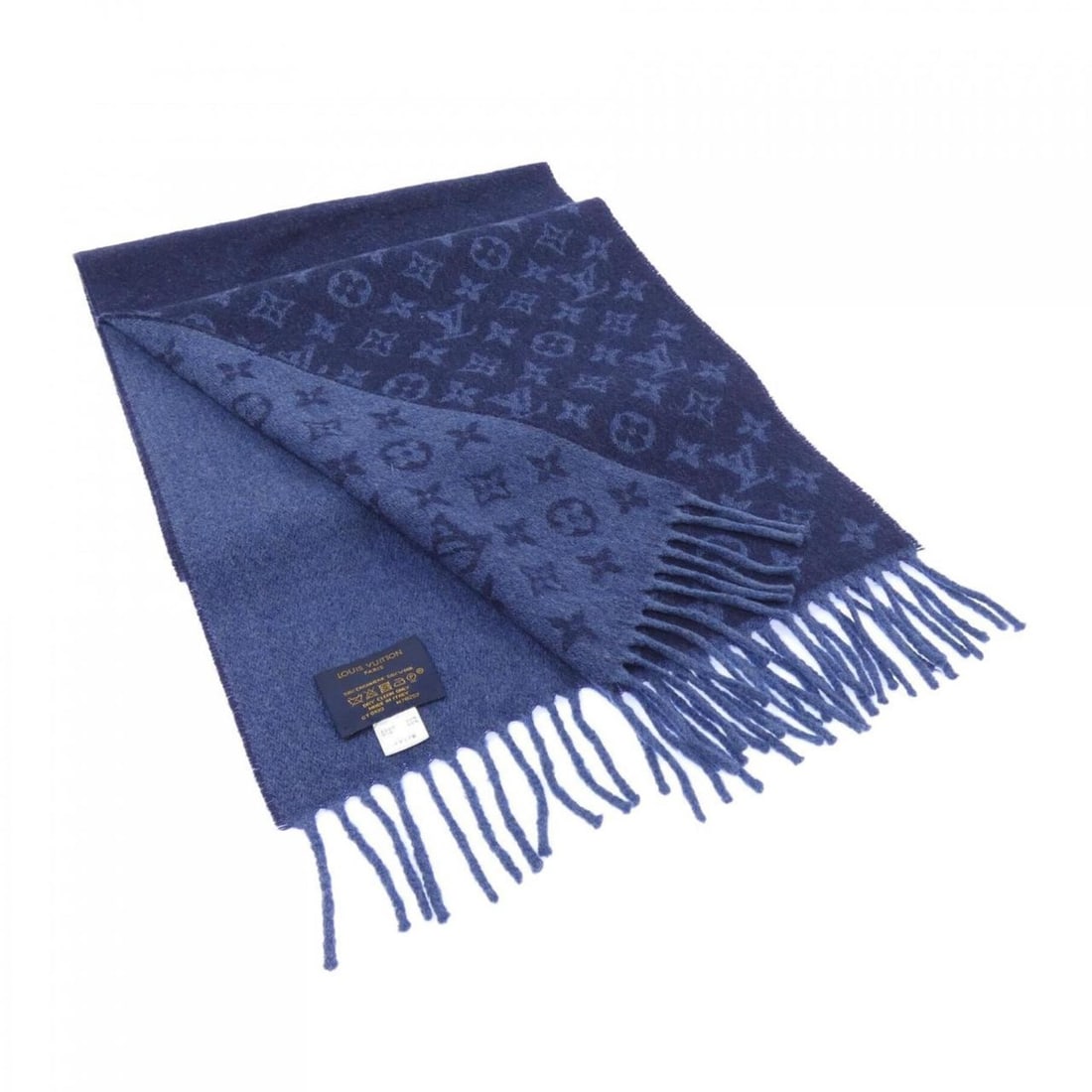 Louis Vuitton Monogram Gradient M70257 Scarf: --- Catalog ---Category: SizeSize (LxW): 1.75m x 35cm / 68.89'' x 13.77''Category: DesignType: StoleColor: NavyMaterial: Cashmere Category: GeneralMPN: M70257Brand: Louis Vuitton--- Item List ---Secti