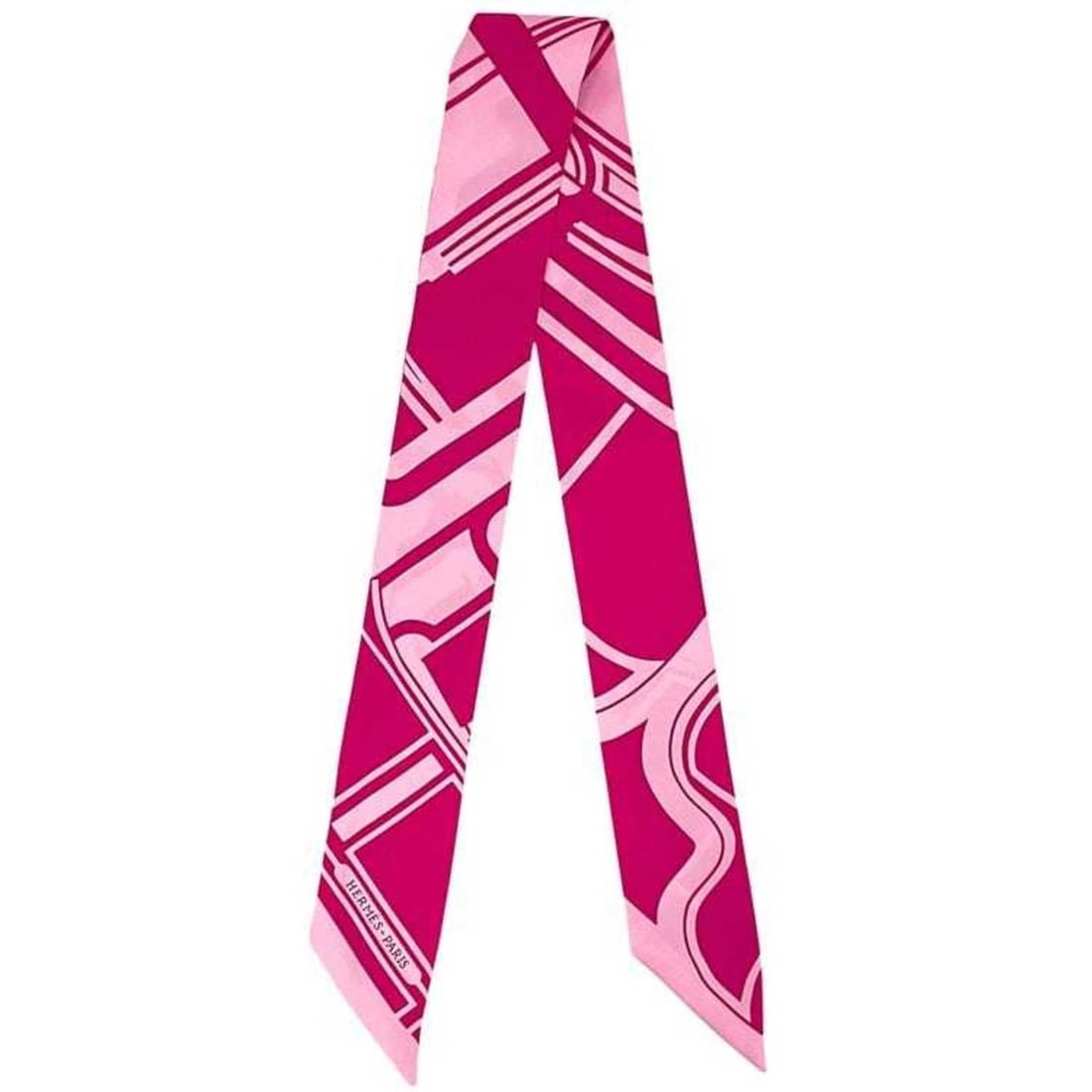 Hermes Ribbon Scarf Twilly ec-25161 Pink 100% Silk HERMES Muffler Women's Hair Bag Charm Collection: --- Catalog ---Category: SizeSize (LxW): 5cm x 86cm / 1.96'' x 33.85''Category: DesignType: ScarfColor: PinkGender: WomenMaterial: Silk 100%Category: GeneralBrand: HermesCountry of Origin: France--- I
