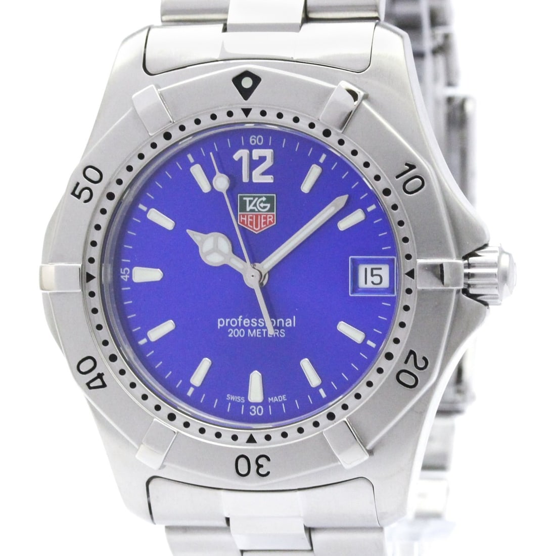 TAG HEUER 2000 Classic Steel Quartz Mens Watch WK1116 Polished: --- Catalog ---Category: SizeCase Diameter: 37mm / 1.46''Category: DesignType: WristwatchStyle: SportGender: MenColor (Dial): BlueMaterial (Band): Stainless steelMaterial (Case): Stainless steelCatego