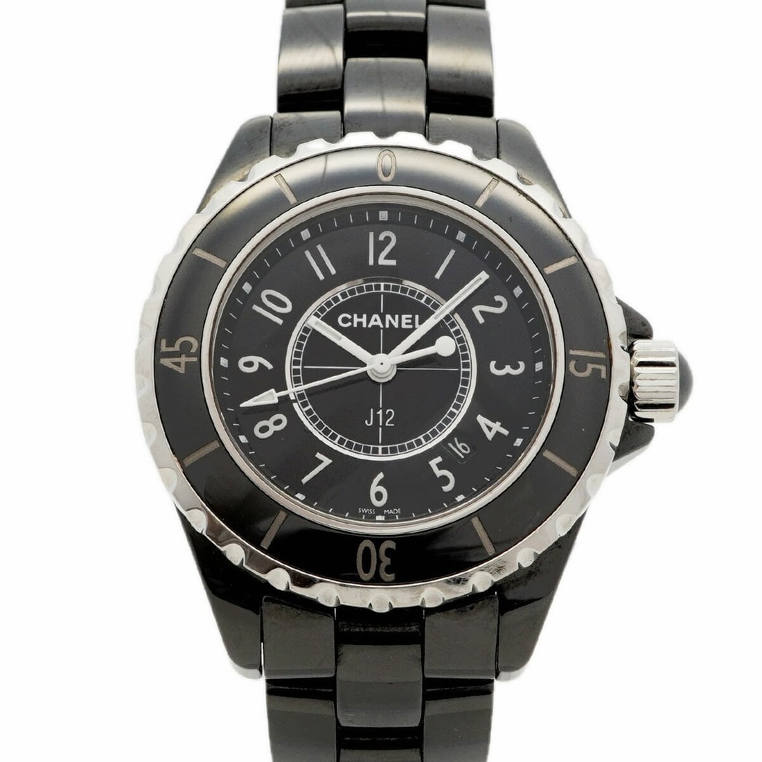 Chanel J12 H0682 Black Dial Women's Watch: --- Catalog ---Category: SizeWrist Size: 16cm / 6.29''Case Diameter: 34mm / 1.34''Category: DesignType: WristwatchGender: WomenColor (Dial): BlackMaterial (Band): CeramicCategory: GeneralMPN: H0682Bra