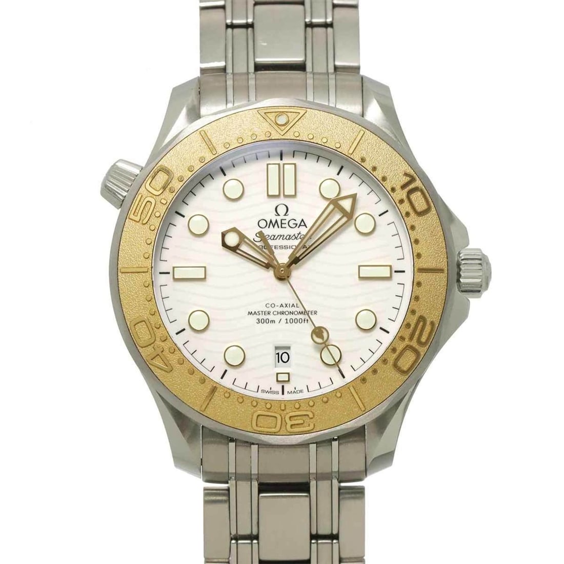 Omega Seamaster Diver 300M Paris 2024 Two-Tone 522 21 42 20 04 001 Men's Watch Date White 18KYG: --- Catalog ---Category: SizeWrist Size: 20.5cm / 8.07''Case Diameter: 42mm / 1.65''Category: DesignType: WristwatchGender: MenColor (Dial): WhiteMaterial (Band): Stainless steelMaterial (Case): Stain