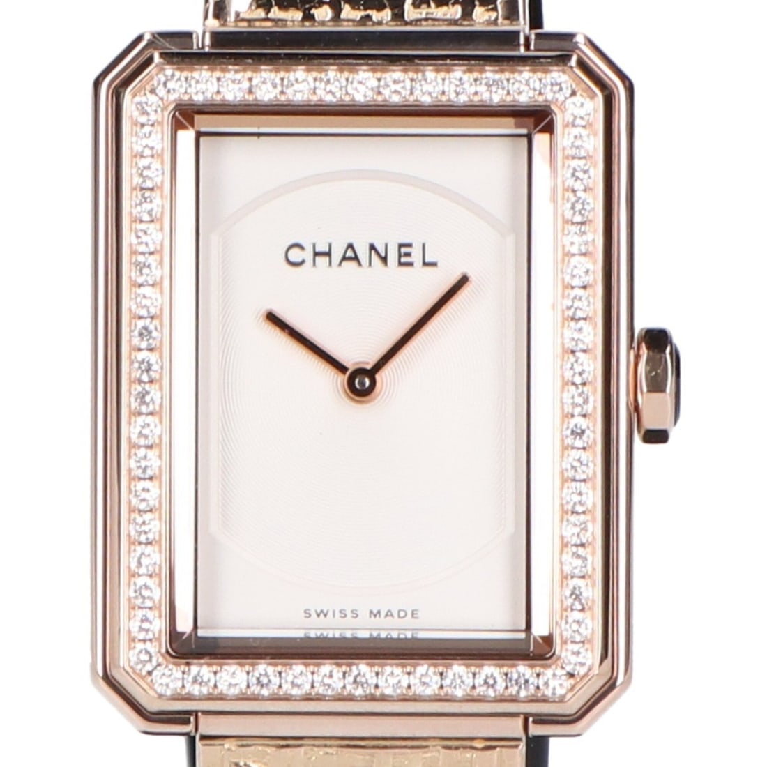 CHANEL H4881 750 Beige Gold Boyfriend Tweed Quartz Watch - Women's (Refurbished): --- Catalog ---Category: SizeWrist Size: 16cm / 6.29''Case Diameter: 21mm / 0.83''Category: DesignType: WristwatchGender: WomenGemstone: DiamondColor (Dial): WhiteCategory: GeneralBrand: ChanelCategor