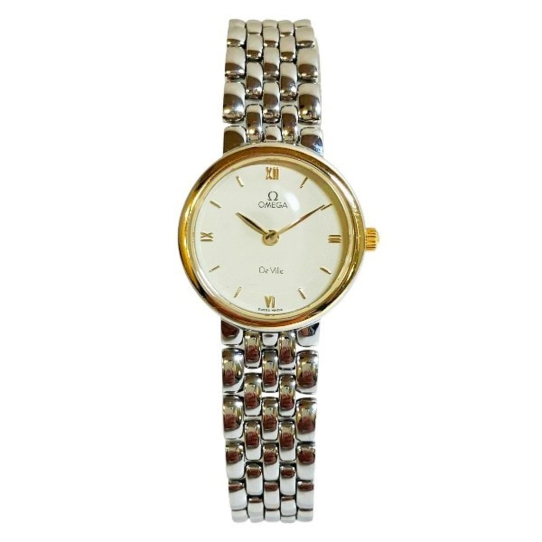 Omega De Ville Quartz Yellow Gold x Stainless Steel Watch (Wristwatch) for Women (1 of 9)