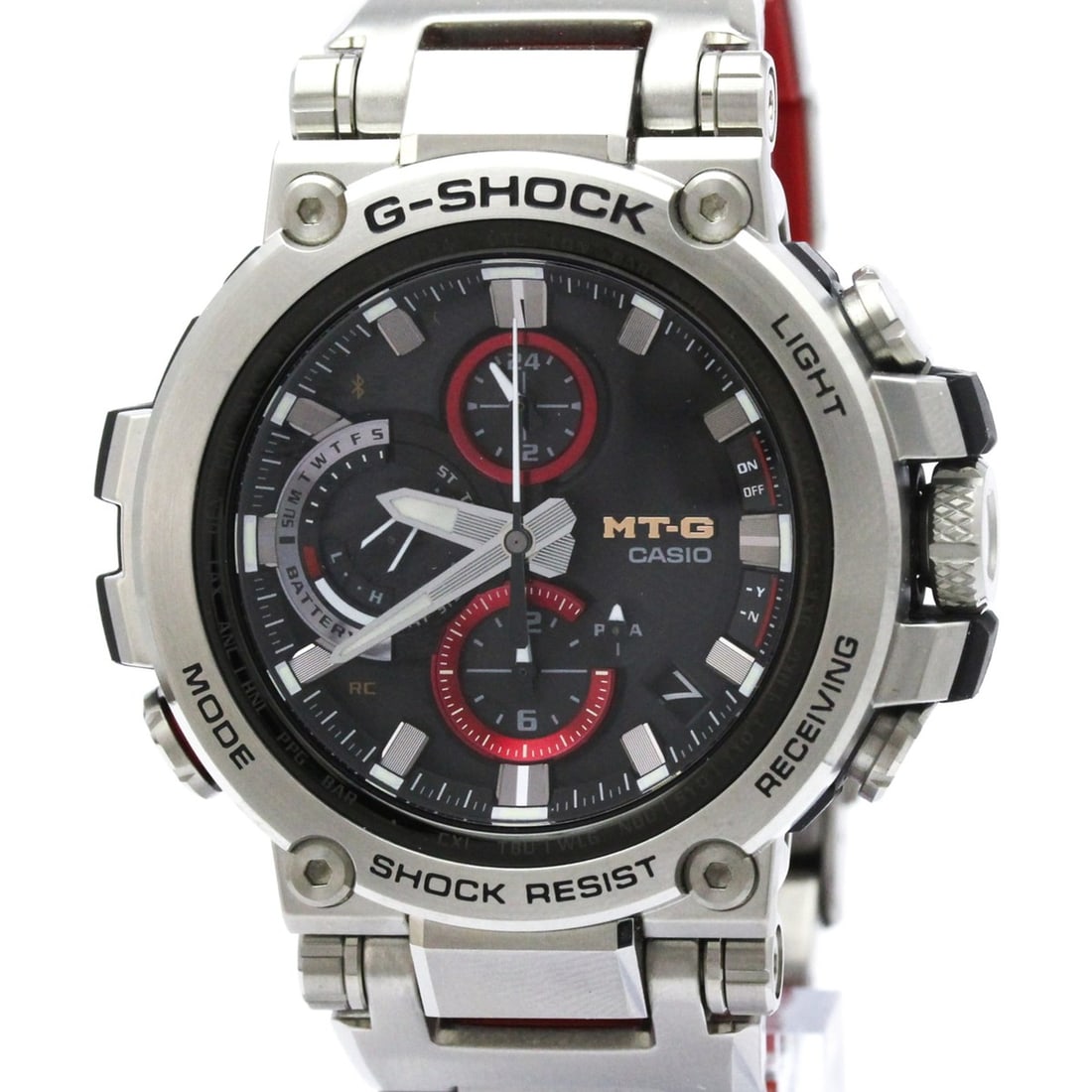 CASIO G-Shock MT-G Bluetooth Radio Wave Control Solar Stainless Mens Watch MTG-B1000D-1AJF: --- Catalog ---Category: SizeCase Diameter: 51mm / 2.01''Category: DesignType: WristwatchStyle: SportGender: MenColor (Dial): BlackMaterial (Band): Stainless steelMaterial (Case): Stainless steelCateg