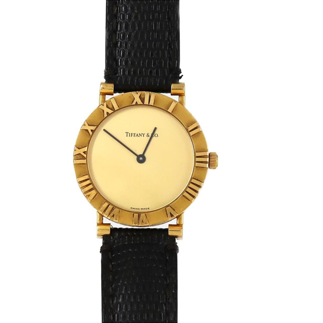 Tiffany & Co. Atlas YG M0630 Quartz Watch: --- Catalog ---Category: SizeCase Diameter: 31mm / 1.22''Category: DesignType: WristwatchGender: Women,MenColor (Dial): GoldMaterial (Case): Yellow gold (18K)Category: GeneralMPN: M0630Brand: TiffanyC
