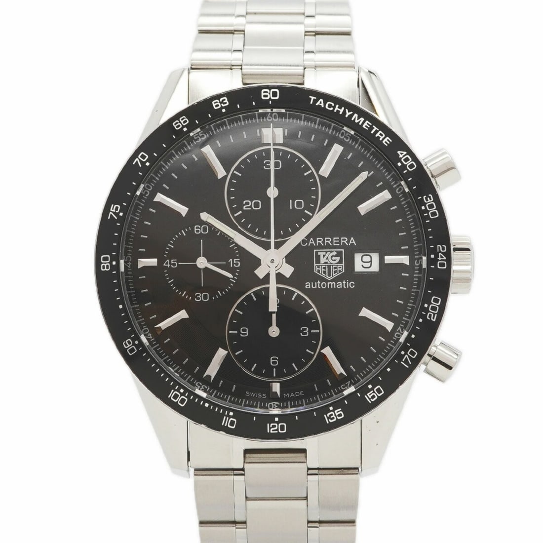 TAG Heuer Carrera CV201E Black Dial Men's Watch (1 of 10)