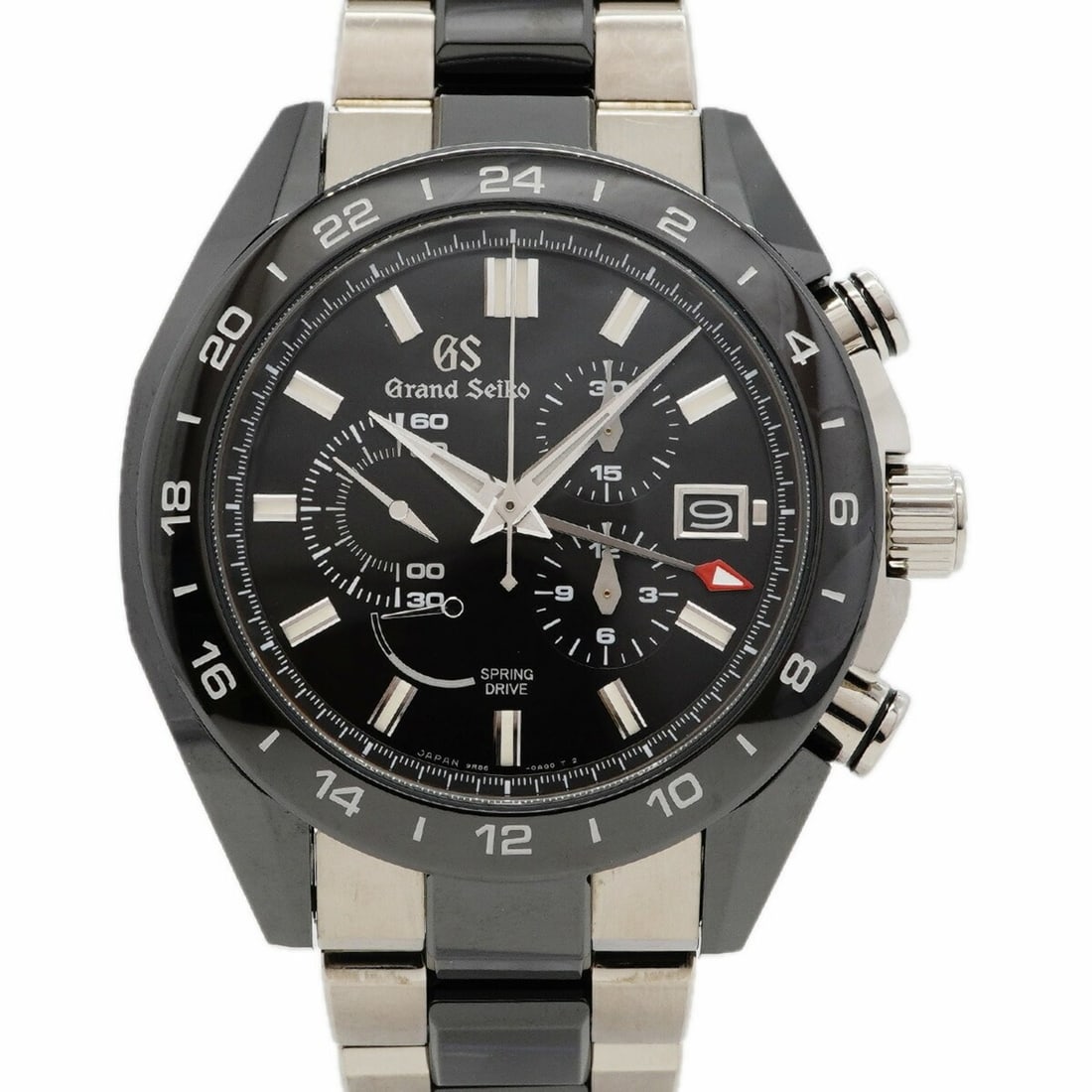 Seiko Grand SBGC223 9R86-0AG0 Black Dial Men's Watch: --- Catalog ---Category: SizeWrist Size: 20.5cm / 8.07''Case Diameter: 46.7mm / 1.84''Category: DesignType: WristwatchGender: MenColor (Dial): BlackMaterial (Band): Ceramic, TitaniumCategory: GeneralM