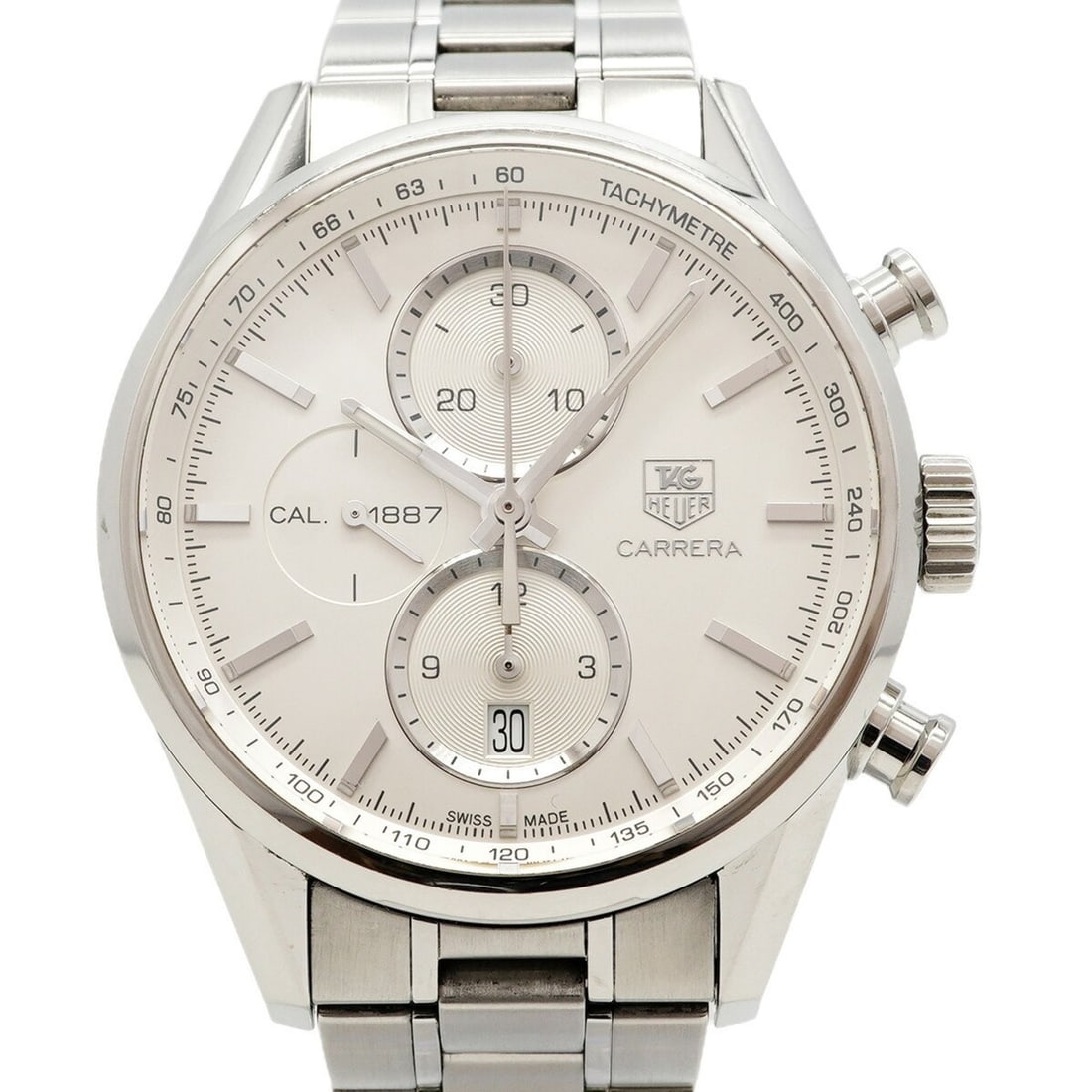 TAG Heuer Carrera CAR2111 Silver Dial Men's Watch: --- Catalog ---Category: SizeWrist Size: 15.5cm / 6.1''Case Diameter: 40.8mm / 1.61''Category: DesignType: WristwatchGender: MenColor (Dial): SilverMaterial (Band): Stainless steelCategory: GeneralMPN