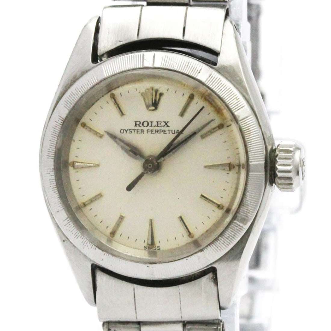 ROLEX Oyster Perpetual 6623 Steel Automatic Ladies Watch Vintage: --- Catalog ---Category: SizeCase Diameter: 25mm / 0.98''Category: DesignType: WristwatchStyle: Dress/FormalGender: WomenColor (Dial): SilverMaterial (Band): Stainless steelMaterial (Case): Stainless 