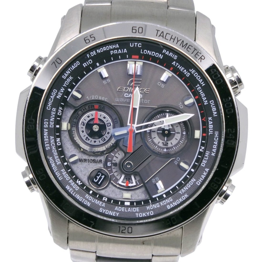Casio Edifice Multi-Band 6 Watch EQW-M1000D-1AJF Stainless Steel Gray Solar Radio-Controlled (1 of 8)