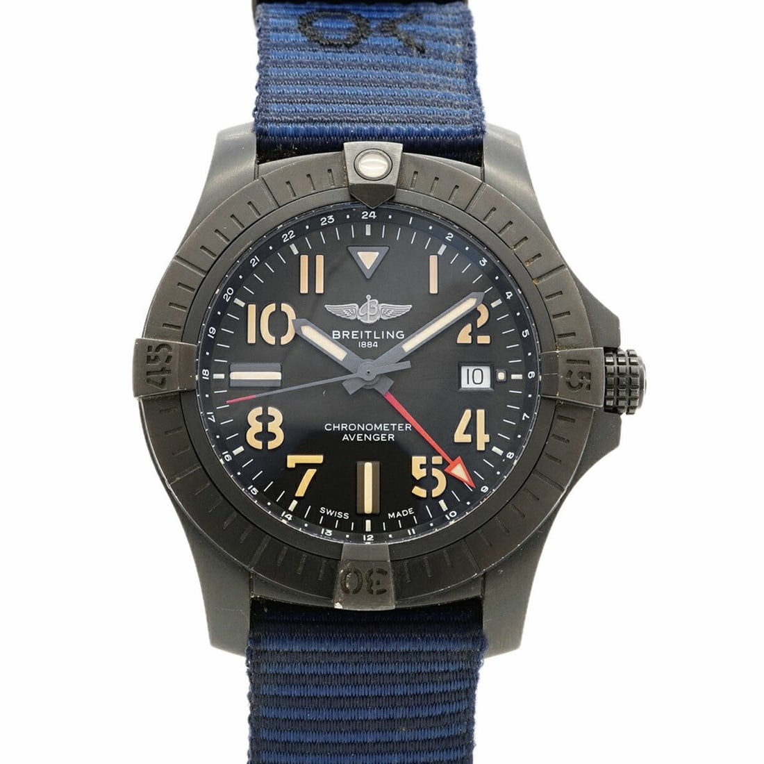 Breitling Avenger GMT 45 Night Mission V32395 Black Dial Men's Watch (1 of 10)