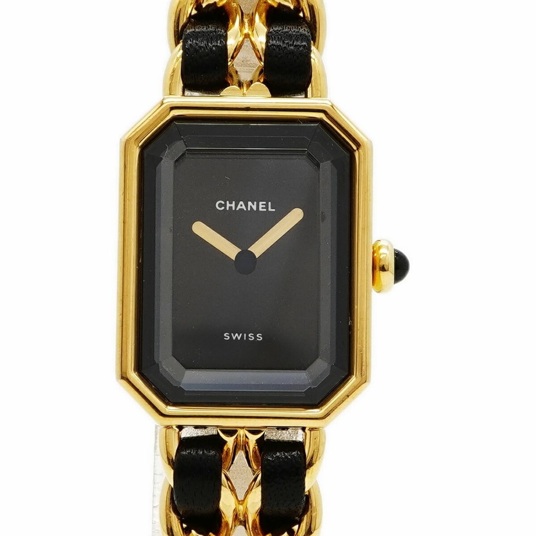 Chanel Première L H0001 Black Dial Women's Watch: --- Catalog ---Category: SizeWrist Size: 16cm / 6.29''Case Diameter: 20.2mm / 0.8''Category: DesignType: WristwatchGender: WomenColor (Dial): BlackMaterial (Band): LeatherCategory: GeneralMPN: H0001Br