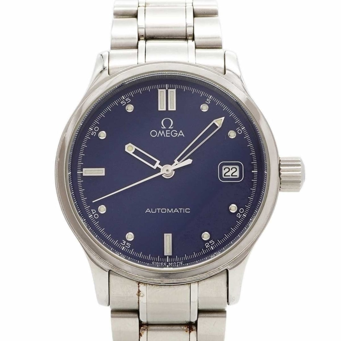 Omega Classic Date 5203.80 Navy Dial Men's Watch: --- Catalog ---Category: SizeWrist Size: 17cm / 6.69''Case Diameter: 36.4mm / 1.43''Category: DesignType: WristwatchGender: MenColor (Dial): NavyMaterial (Band): Stainless steelCategory: GeneralMPN: 5