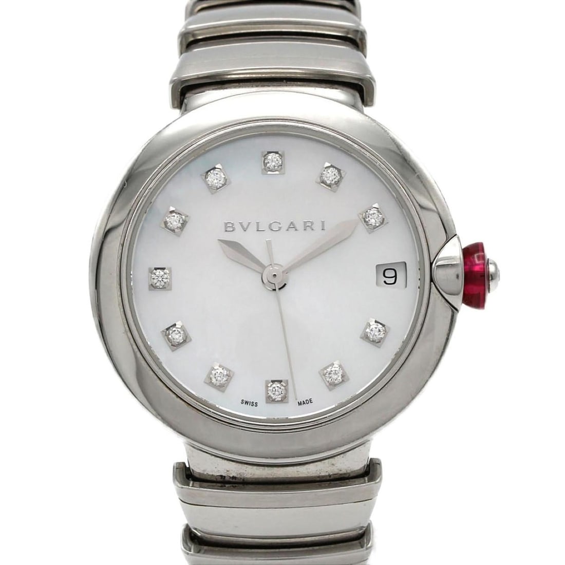 Bulgari Lucea 11P 102199 LU33S LU33WSSD 11 SS Automatic Watch (1 of 7)