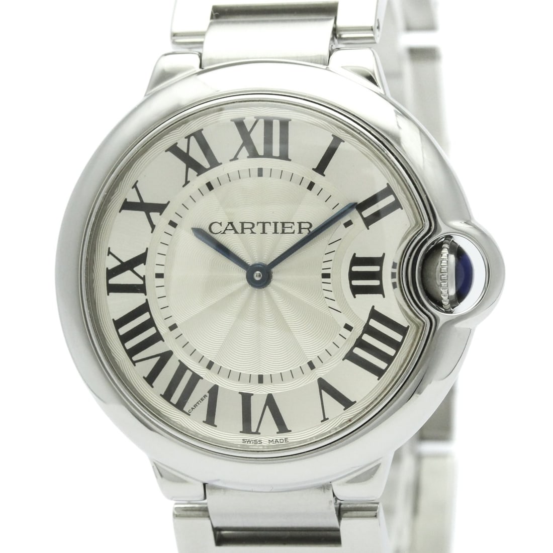 CARTIER Ballon Bleu MM Steel Quartz Mid Size Watch W69011Z4 Polished (1 of 8)