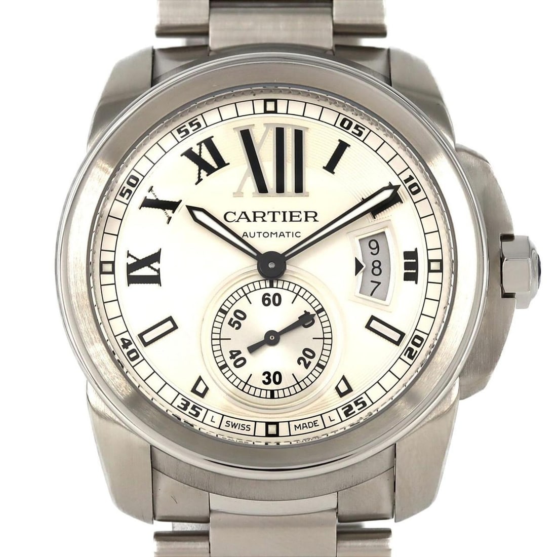 Cartier Calibre de LM W7100015 SS Automatic Watch (1 of 8)