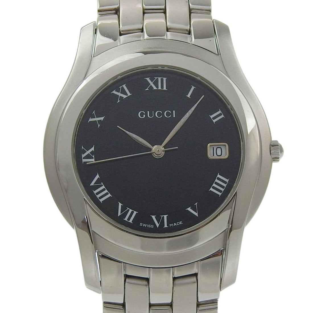 Gucci GUCCI Watch 5500M Stainless Steel Quartz Analog Black Dial Boys': --- Catalog ---Category: SizeWrist Size: 18cm / 7.08''Case Diameter: 35mm / 1.38''Category: DesignType: WristwatchGender: BoysColor (Dial): BlackMaterial (Band): Stainless steelMaterial (Case): Stainl