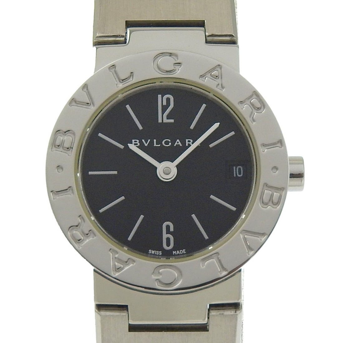 BVLGARI Watch BB23SS Stainless Steel Quartz Analog Display Black Dial Women's: --- Catalog ---Category: SizeWrist Size: 15cm / 5.9''Case Diameter: 23mm / 0.91''Category: DesignType: WristwatchGender: WomenColor (Dial): BlackMaterial (Band): Stainless steelMaterial (Case): Stainl