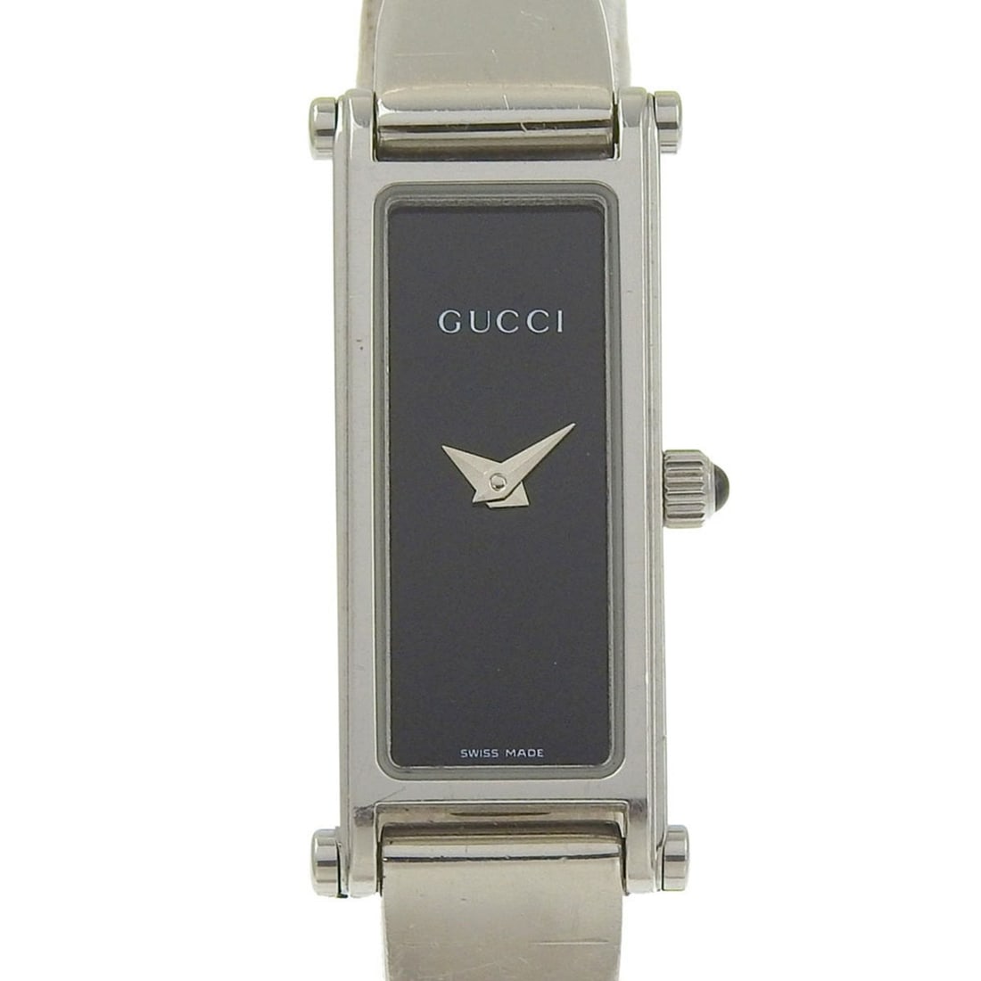 Gucci GUCCI watch 1500L stainless steel quartz analog display black dial women's: --- Catalog ---Category: SizeWrist Size: 16cm / 6.29''Case Diameter: 12mm / 0.47''Category: DesignType: WristwatchGender: WomenColor (Dial): BlackMaterial (Band): Stainless steelMaterial (Case): Stain
