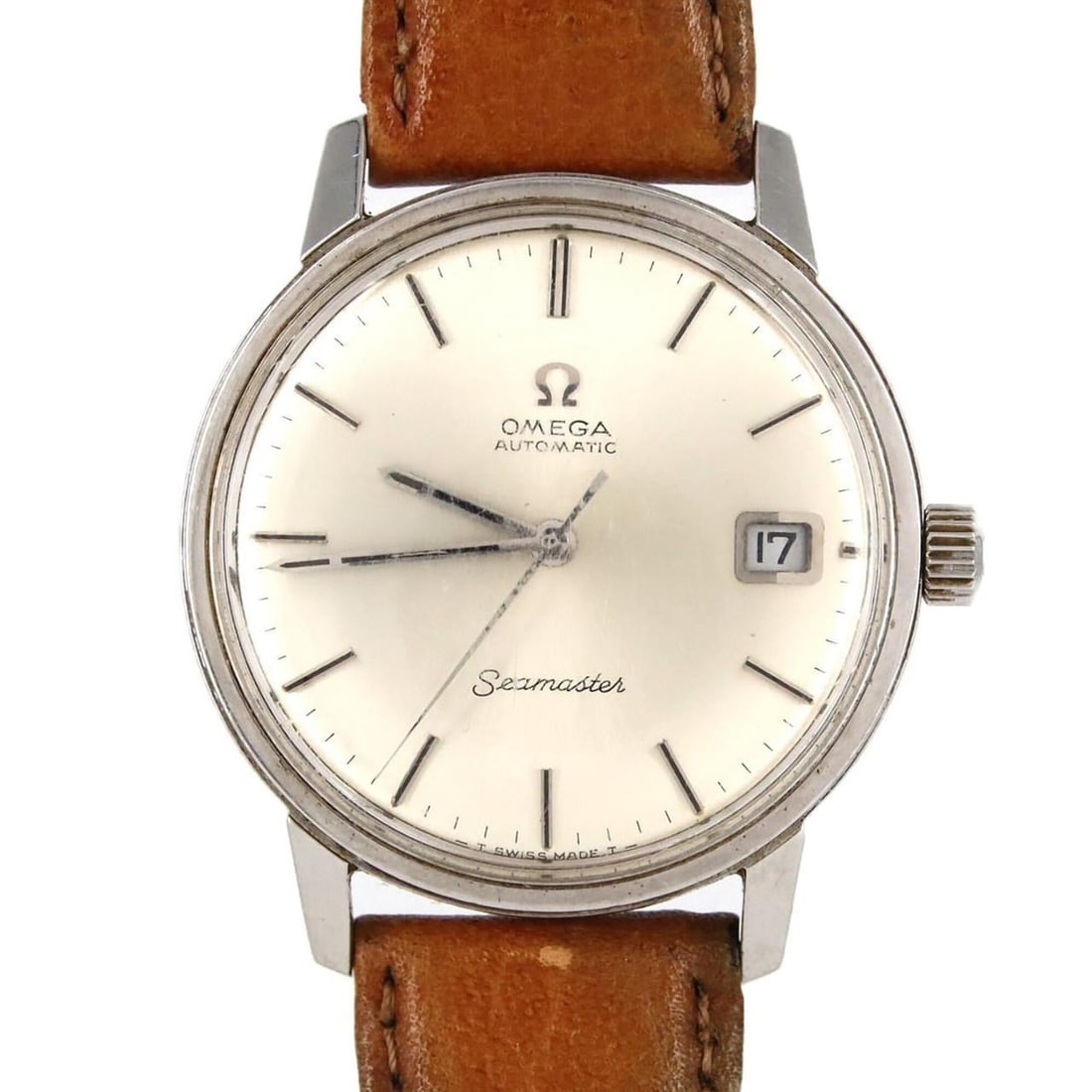 Omega Seamaster Stainless Steel Automatic Watch: --- Catalog ---Category: SizeCase Diameter: 34.5mm / 1.36''Category: DesignType: WristwatchGender: MenColor (Dial): SilverMaterial (Case): Stainless steelCategory: GeneralBrand: OmegaCategory: Movemen