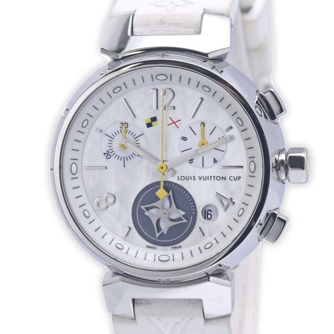 LOUIS VUITTON Tambour Lovely Cup MM Chronograph Q132C2 Women's Watch 40315 (1 of 11)