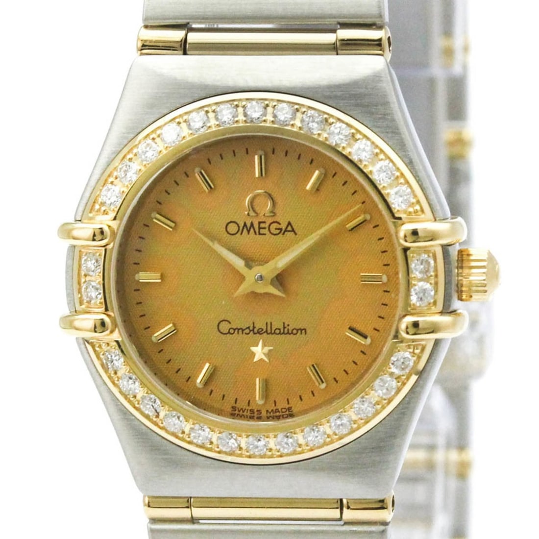 OMEGA Constellation Diamond 18K Gold Steel Watch 1367.10 Polished (1 of 8)
