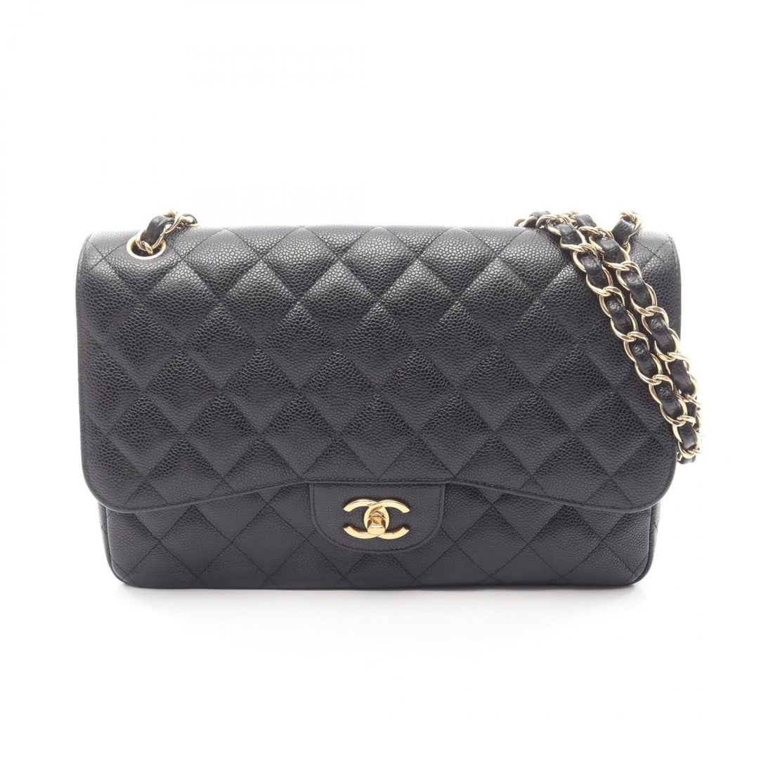 Chanel CHANEL Large Matelassé 30 Classic Double Flap Shoulder Bag Handbag Caviar Skin (Grained: --- Catalog ---Category: SizeSize (HxWxD): 20cm x 30cm x 9cm / 7.87'' x 11.81'' x 3.54''Category: DesignType: Shoulder bagColor: BlackGender: WomenMaterial: Grained Calfskin Category: GeneralBrand: