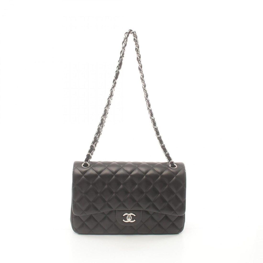 CHANEL Deca Matelasse 30 Classic Large W-Flap Shoulder Bag, Lambskin, Women's, Black, A58600: --- Catalog ---Category: SizeSize (HxWxD): 20cm x 30cm x 9cm / 7.87'' x 11.81'' x 3.54''Category: DesignType: Shoulder bagColor: BlackGender: WomenMaterial: Leather Leather/Fur Type:
