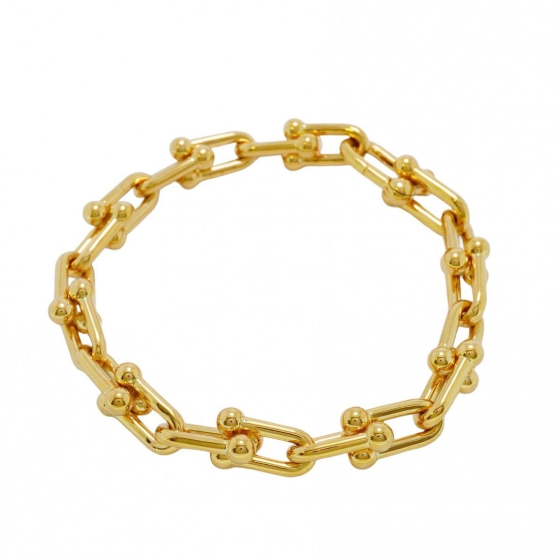 Tiffany bracelet hardware K18YG yellow gold for men and women: --- Catalog ---Category: SizeLength: 16.5cm / 6.49''Category: DesignType: Charm braceletGender: Men,WomenMaterial: Yellow gold (18K)Category: GeneralBrand: Tiffany--- Item List ---Section: