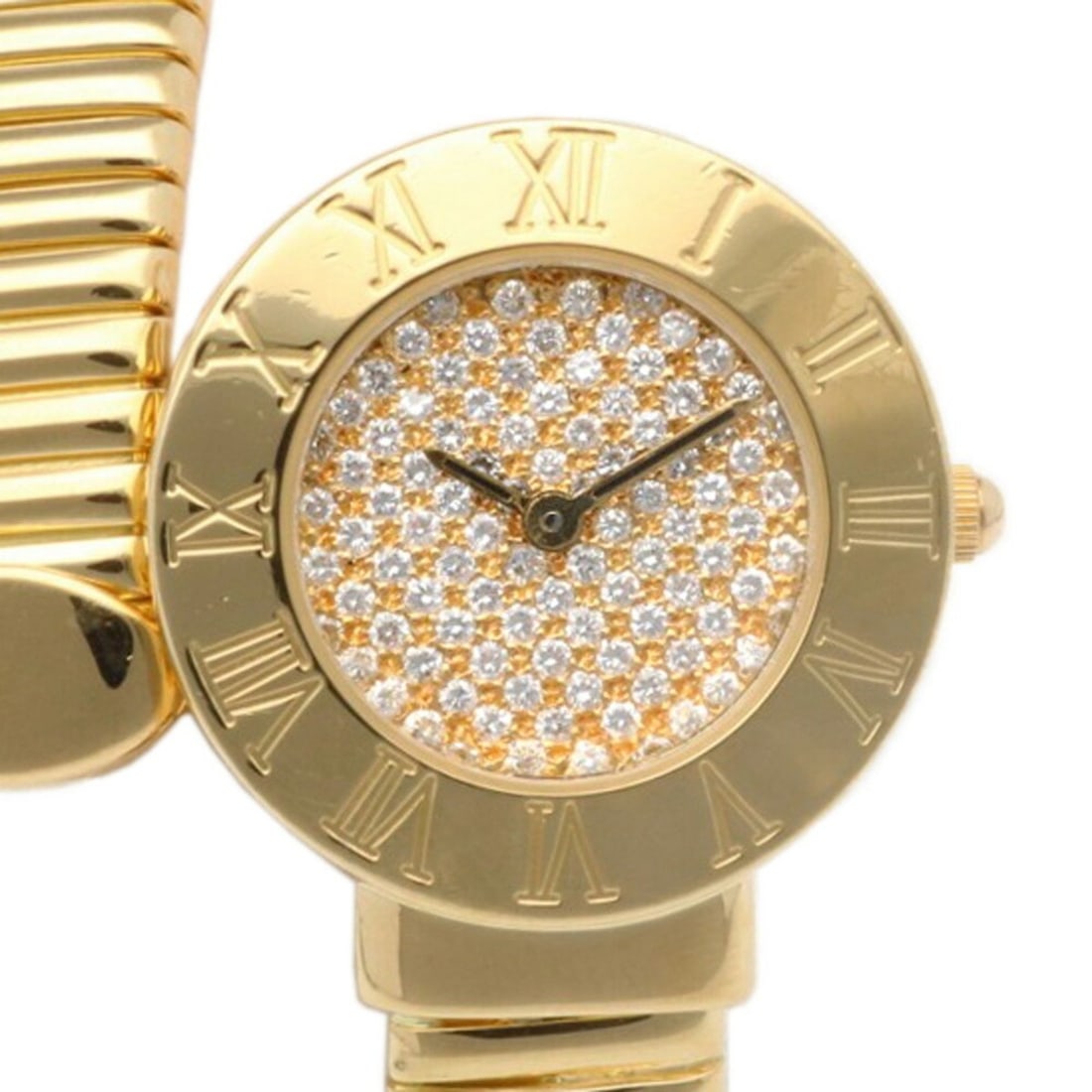 MOUAWAD Watch, 18K Gold, Quartz, Ladies, Diamond Dial (1 of 11)