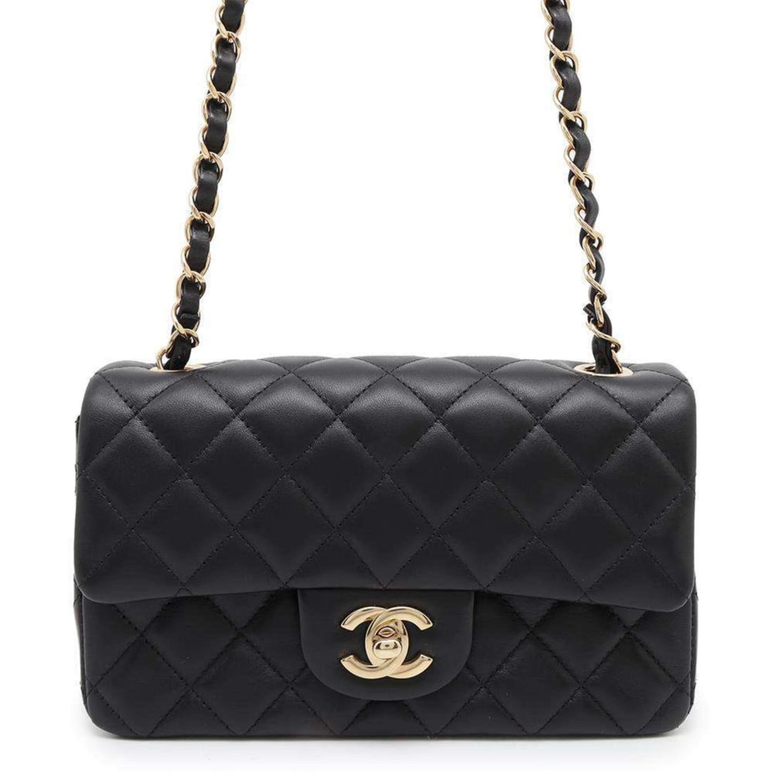 Chanel Chain Shoulder Bag Coco Mark Matelasse Lambskin A69900 CHANEL Flap Black: --- Catalog ---Category: SizeSize (HxWxD): 12cm x 20cm x 6.5cm / 4.72'' x 7.87'' x 2.55''Category: DesignType: Shoulder bagColor: BlackGender: WomenMaterial: Leather Hardware Color: GoldLeather/Fur Ty