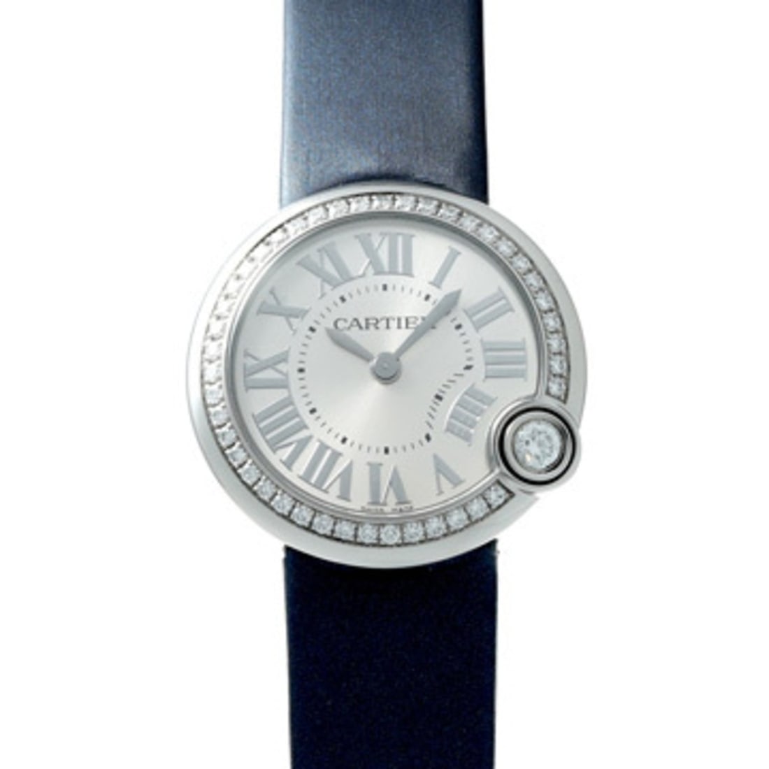 Cartier Santos Galbee LM Antique W4BL0003 Silver Ladies Quartz Watch (Pre-owned) - Ginzo (1 of 11)