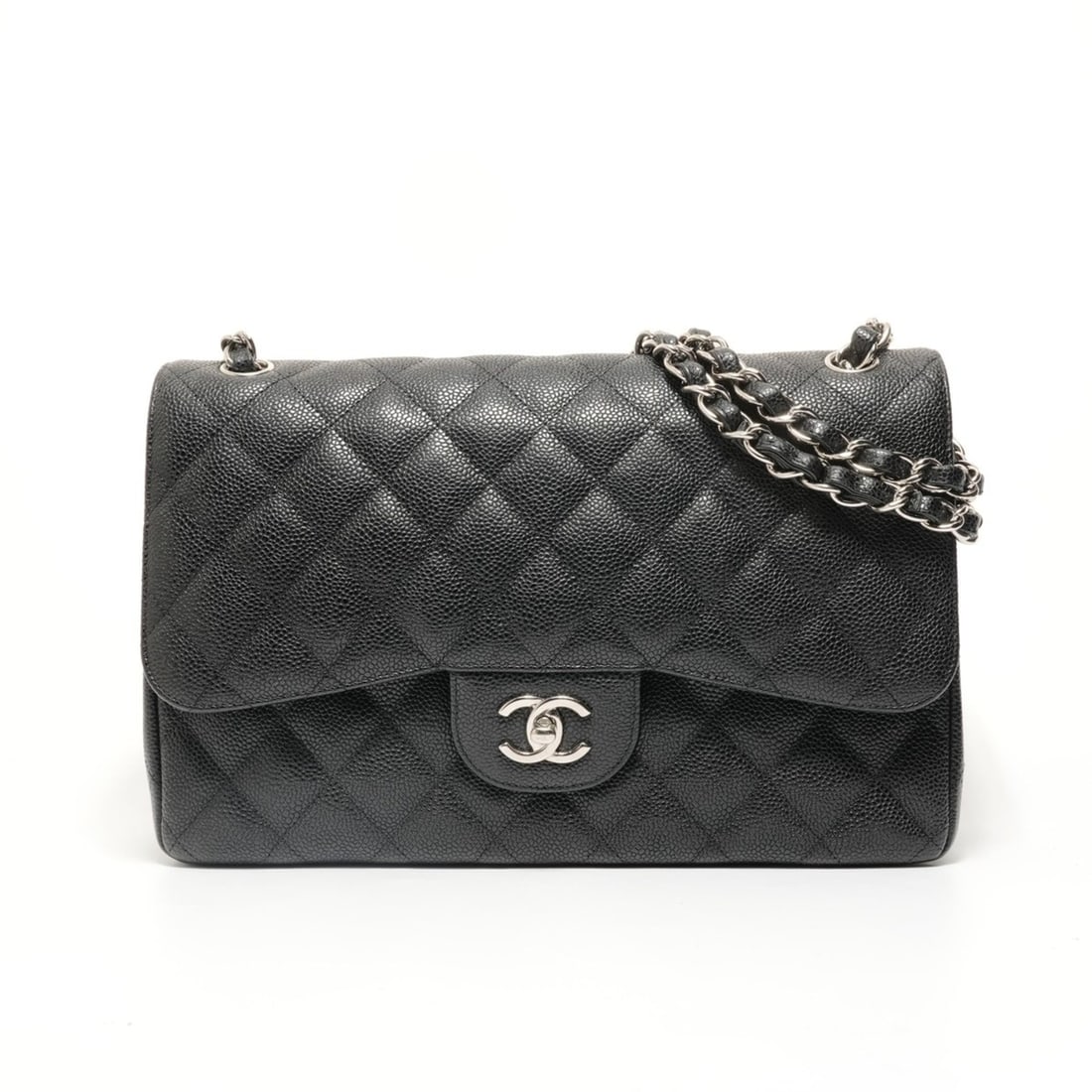 Chanel Matelassé 30 Double Flap Caviar Skin Shoulder Bag, Black: --- Catalog ---Category: SizeSize (HxWxD): 20cm x 30cm x 9cm / 7.87'' x 11.81'' x 3.54''Strap Length: 75cm - 125cm / 29.52'' - 49.21''Category: DesignType: Shoulder bagColor: BlackGender: WomenClosure