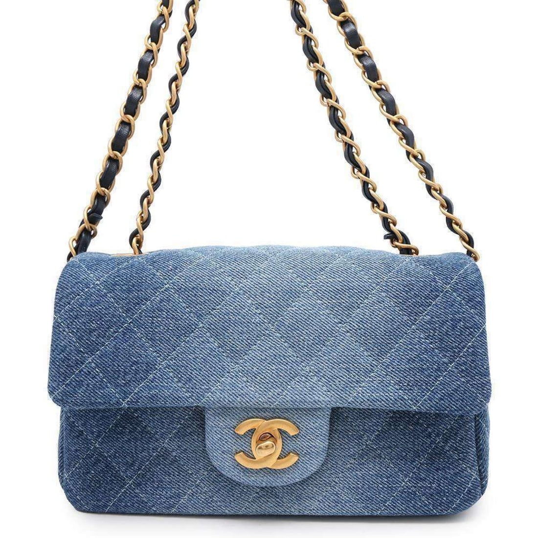 Chanel Chain Shoulder Bag Coco Mark Matelasse Denim A69900 CHANEL Flap: --- Catalog ---Category: SizeWeight: 440g / 15.52oz.Size (HxWxD): 12cm x 20cm x 6.5cm / 4.72'' x 7.87'' x 2.55''Strap Length: 120cm / 47.24''Category: DesignType: Shoulder bagColor: BlueGender: WomenC
