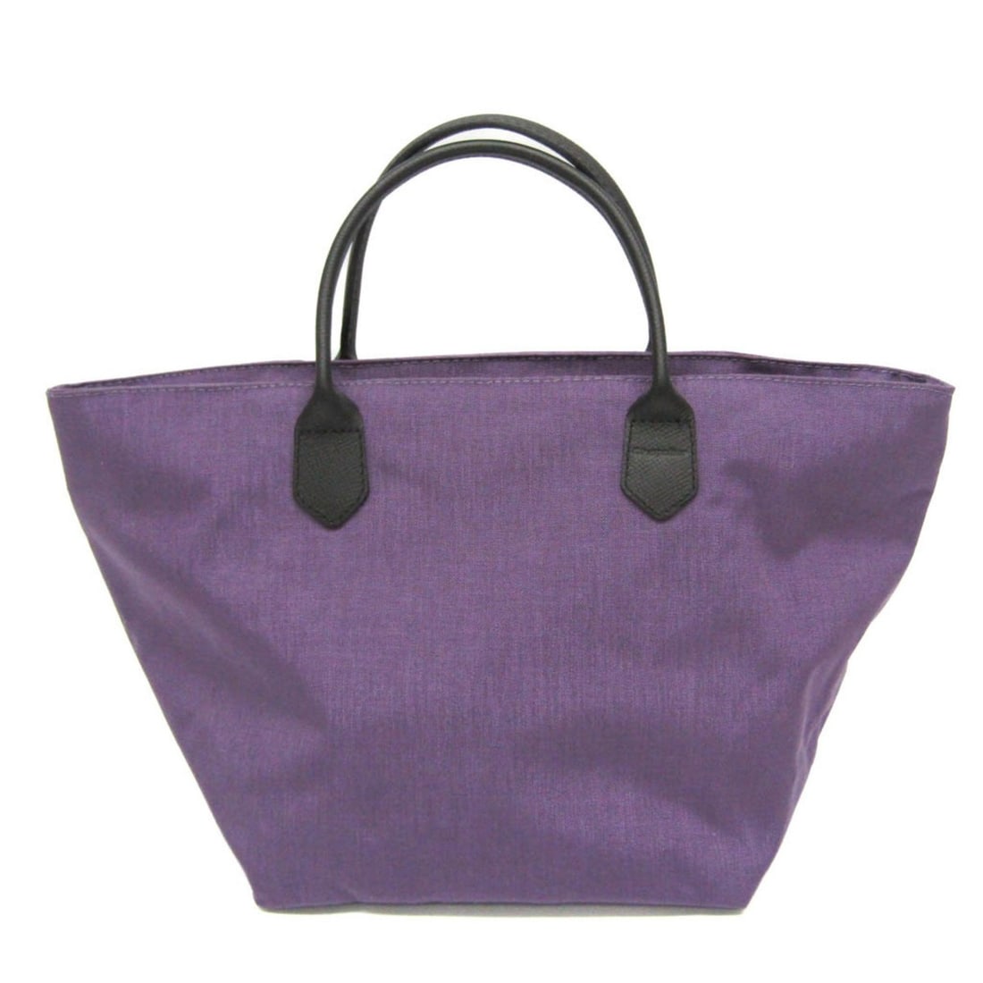 Hervé Chapelier Leather Handle Boat-shaped Tote Bag M Women's Nylon,Leather Tote Bag Black,Purple: --- Catalog ---Category: SizeSize (HxWxD): 21.5cm x 20cm x 19.5cm / 8.46'' x 7.87'' x 7.67''Category: DesignType: Tote bagColor: Black, PurpleGender: WomenMaterial: Nylon , Leather Category: GeneralBr