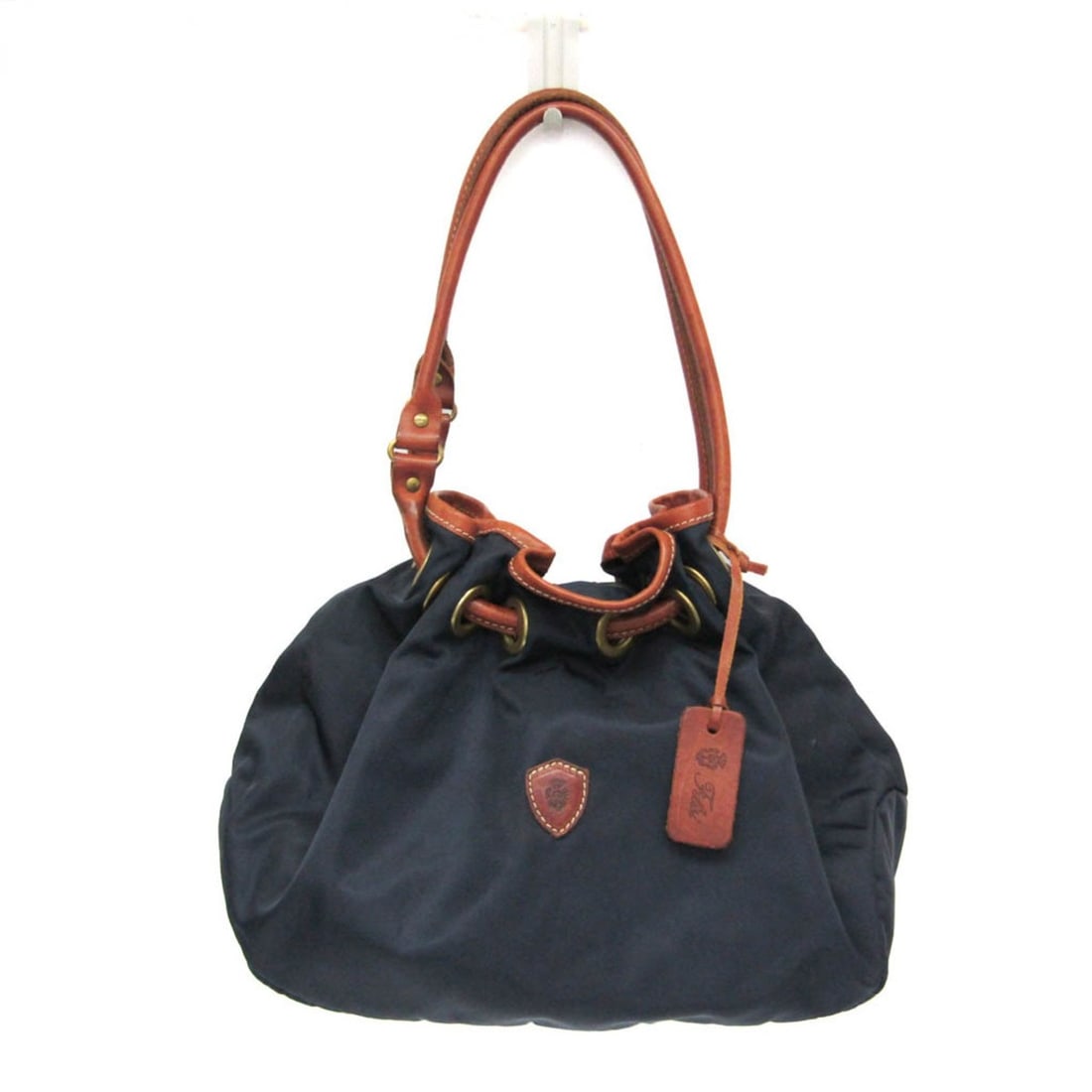 Felisi Drawstring Type 10-55 Women's Leather,Nylon Handbag,Shoulder Bag Brown,Navy (1 of 15)