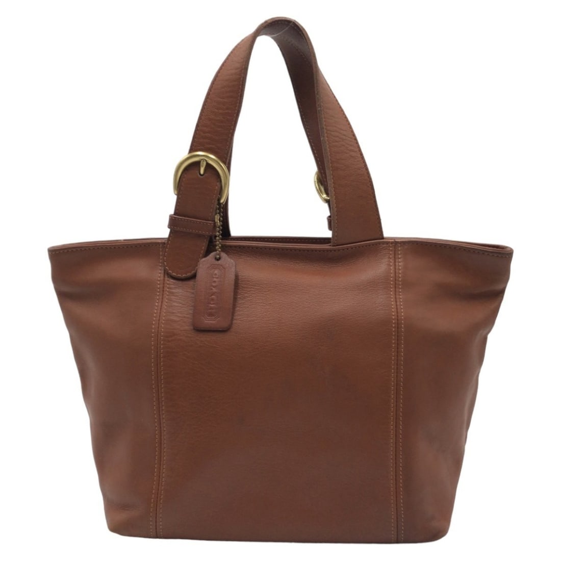 COACH Old Coach Brown Gold Hardware Leather 430 Handbag Tote Bag Women's (1 of 10)