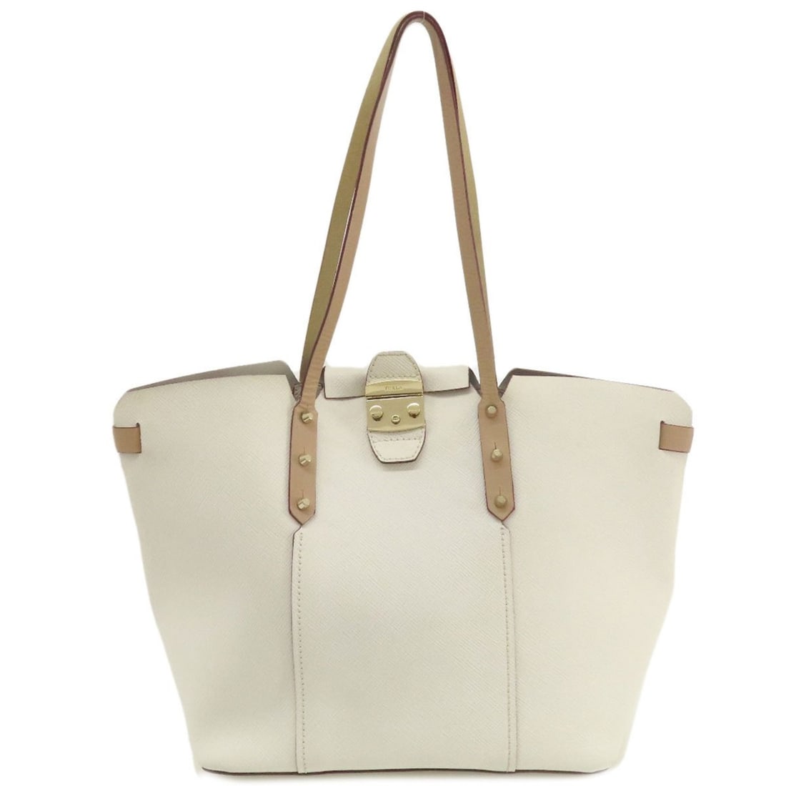 Furla Tote Bag Leather Women's: --- Catalog ---Category: SizeSize (HxWxD): 26cm x 41cm x 14cm / 10.23'' x 16.14'' x 5.51''Handle Length: 53cm / 20.86''Category: DesignType: Tote bagColor: WhiteGender: WomenMaterial: Leather Category