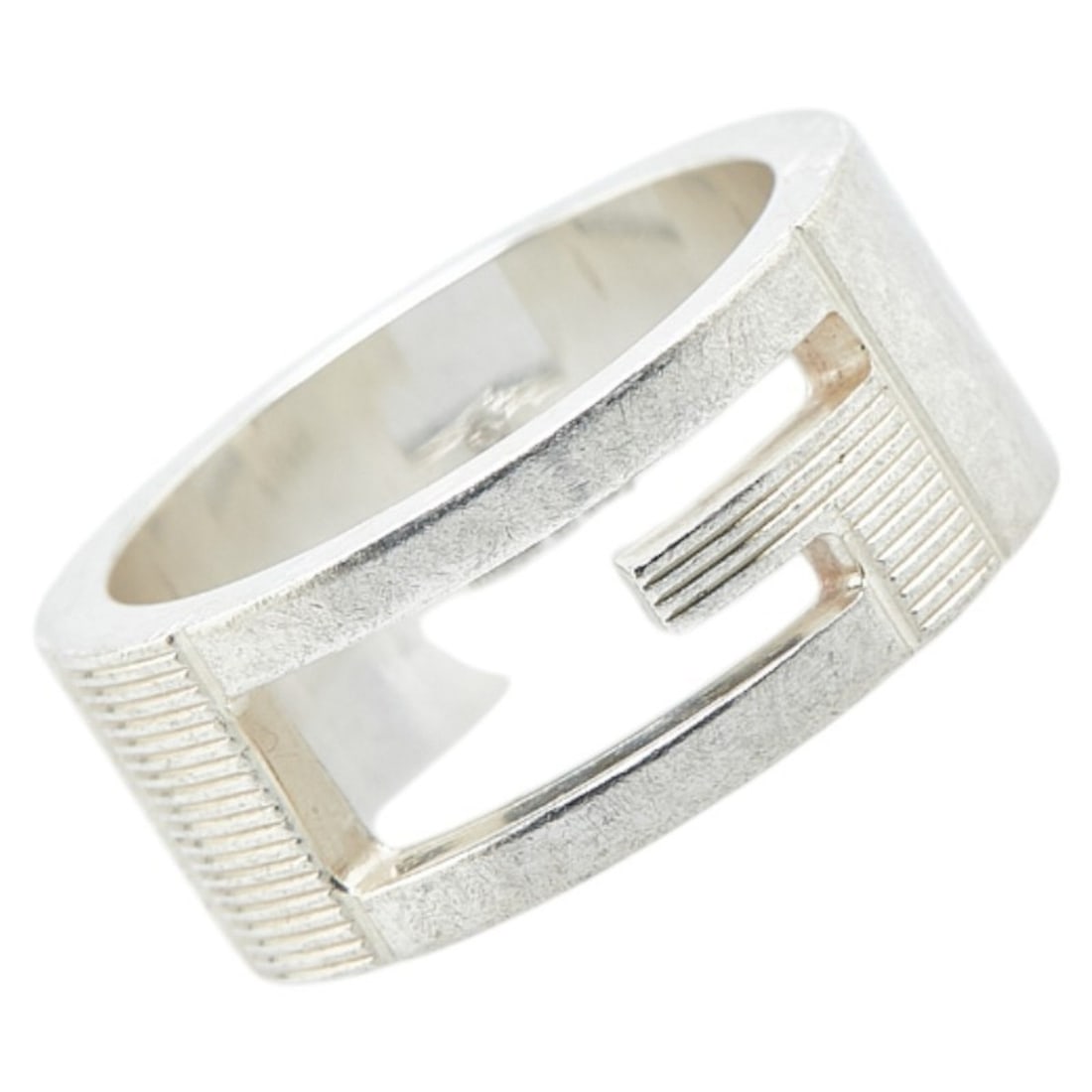 Gucci G Logo Open Ring #9 SV925 Silver Women's GUCCI (1 of 10)