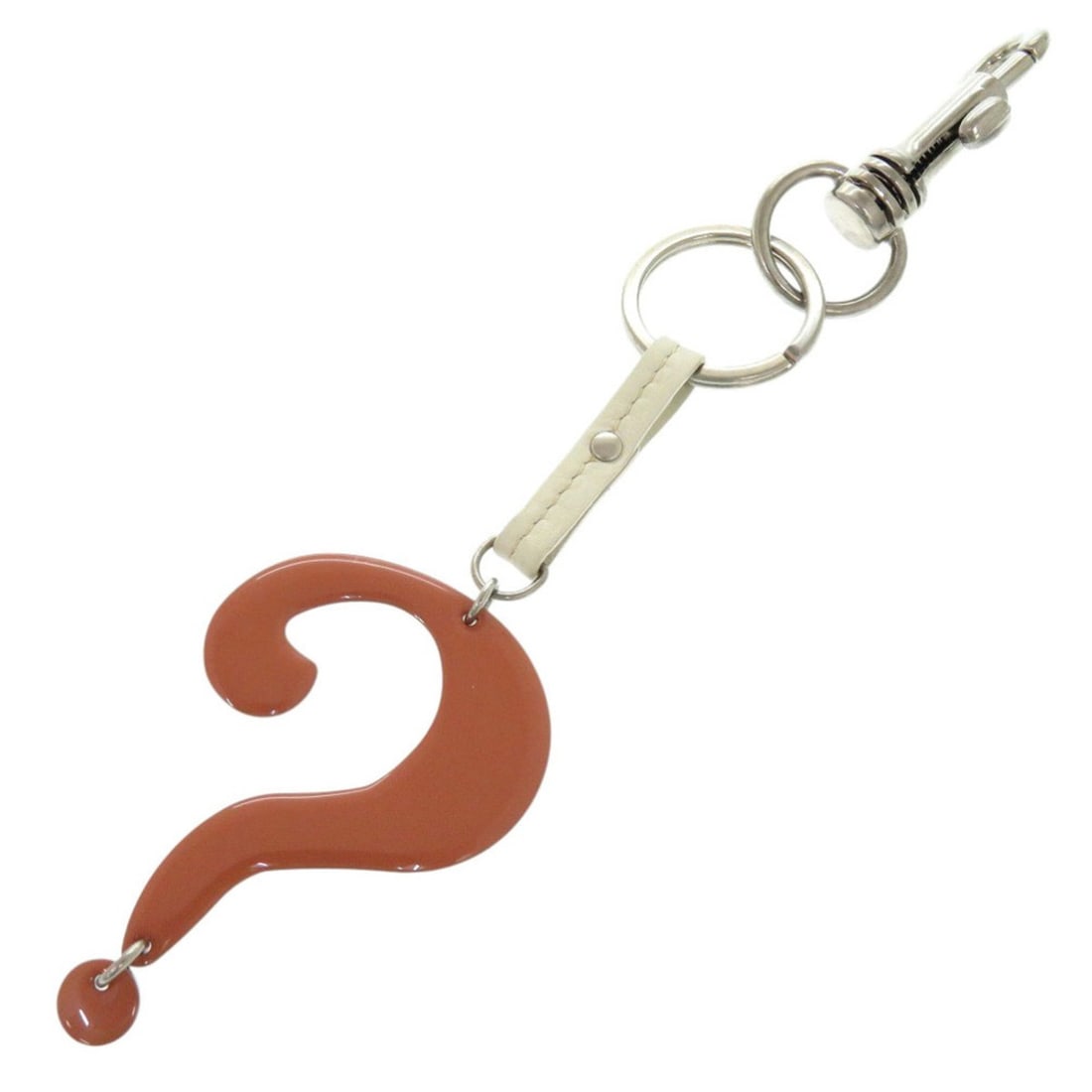 Chloé Chloe Key Ring Question Charm Keychain Metal/Metal Orange 1873 (1 of 12)