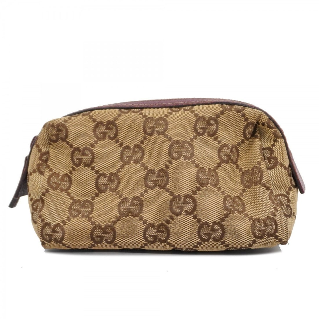 Gucci Pouch GG Canvas 29596 Beige Bordeaux Women's: --- Catalog ---Category: SizeSize (HxWxD): 10cm x 14.5cm x 7cm / 3.93'' x 5.7'' x 2.75''Category: DesignType: PouchColor: Beige, BordeauxGender: WomenMaterial: Canvas Hardware Color: SilverCategory: G
